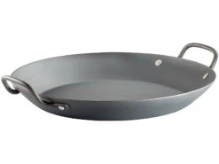 TS Kaltgeschmiedete Pfanne:Kaltgeschmiedete Brat- Und Servierpfanne, 2 Griffe, Ø 34 Cm, 4 Cm Hoch