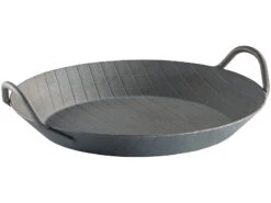 TS Servierpfanne:Kaltgeschmiedete Pfanne, 2 Griffe, Rautenprägung, Ø 24 Cm, 2,9 Cm Hoch