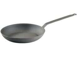 TS Gusseisen Pfannen:Kaltgeschmiedete Bratpfanne Mit 4,5 Cm Hohem Rand, Ø 24 Cm