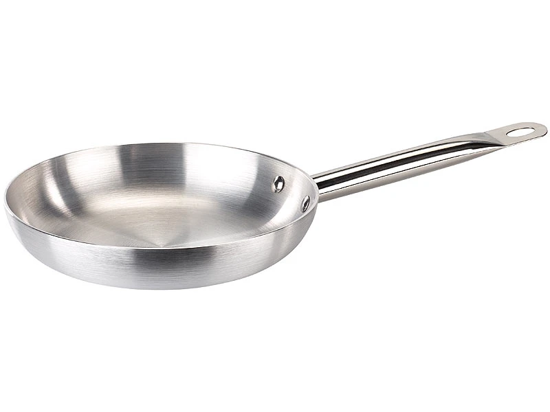 TS Alupfannen:Polierte Kochpfanne Aus Aluminium, Ø 24 Cm, 4,9 Cm Hoch 1 TS Alupfannen:Polierte Kochpfanne Aus Aluminium, Ø 24 Cm, 4,9 Cm Hoch