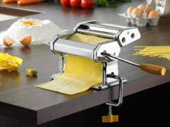 Rosenstein & Söhne Pasta Maschine:Nudel-Maschine NM-100, Schmale & Breite Bandnudeln, Versandrückläufer -Rosenstein & Söhne Shop nc2715 3 1