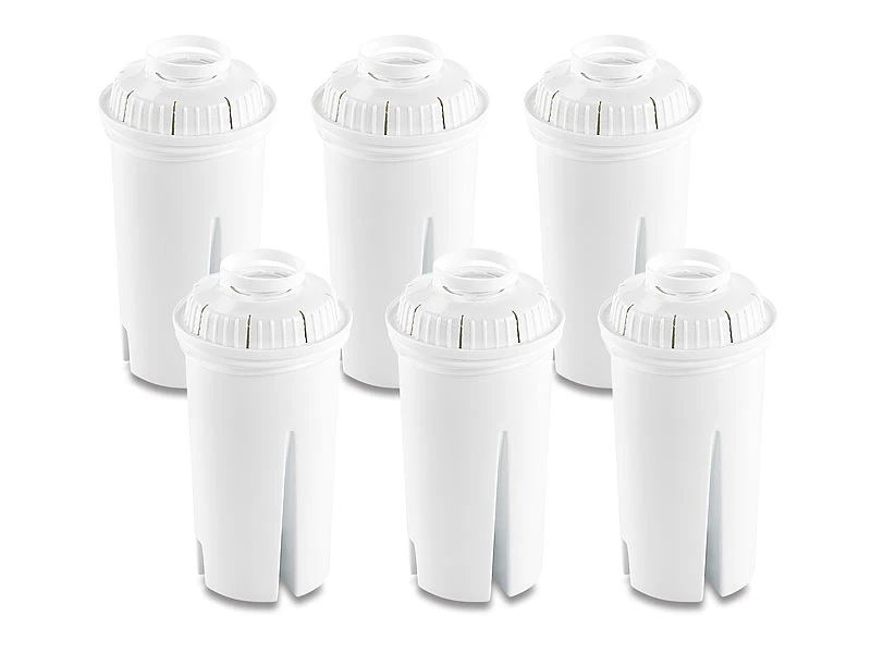 Rosenstein & Söhne Wasserfilter Kartuschen:Filterkartuschen Rund, 6er Pack, Passend Für Brita Classic 1 Rosenstein & Söhne Wasserfilter Kartuschen:Filterkartuschen Rund, 6er Pack, Passend Für Brita Classic