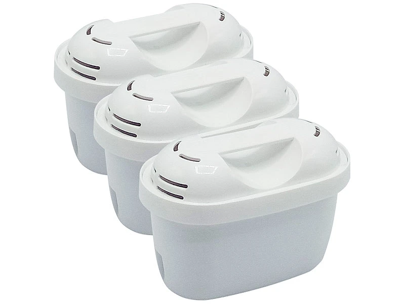 Rosenstein & Söhne Wasserfilter:3er-Set Filterkartuschen Für Brita Maxtra & Kompatible Systeme, Oval 1 Rosenstein & Söhne Wasserfilter:3er-Set Filterkartuschen Für Brita Maxtra & Kompatible Systeme, Oval