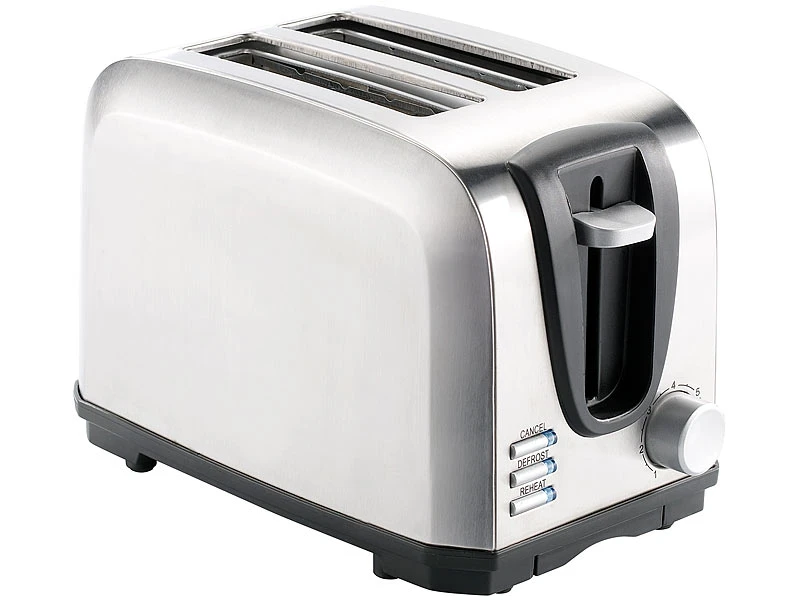 Rosenstein & Söhne Design-Toaster:Edelstahl-Toaster Für 2 Scheiben, 650 W (Versandrückläufer) 3 Rosenstein & Söhne Design-Toaster:Edelstahl-Toaster Für 2 Scheiben, 650 W (Versandrückläufer) – Bild 3
