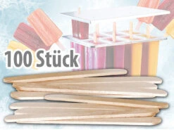 Rosenstein & Söhne Eisstiele:100er-Pack Holzstiele Für Selbstgemachtes Eis Am Stiel -Rosenstein & Söhne Shop nc2846 0