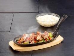 TS Gusspfanne:Profi-Gusseisen-Servierpfanne Mit Untersetzer, 24 X 14 X 2,2 Cm, 820 G -Rosenstein & Söhne Shop nc2900 2