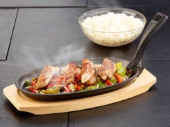 TS Pfanne:Profi-Gusseisen-Servierpfanne Mit Untersetzer, 28 X 18 X 2 Cm, 1,5 Kg -Rosenstein & Söhne Shop nc2934 1