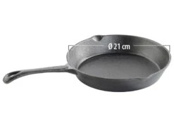 TS Bratpfannen:Gusseisen-Pfannen, 3er-Spar-Set (12,5/16,5/21 Cm) 12 TS Bratpfannen:Gusseisen-Pfannen, 3er-Spar-Set (12,5/16,5/21 Cm) -Rosenstein & Söhne Shop nc2940 1 1