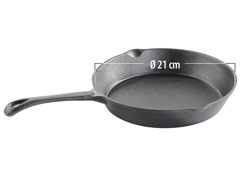 TS Gusseiserne Pfanne:Gusseisen-Pfanne, 21 Cm 1 TS Gusseiserne Pfanne:Gusseisen-Pfanne, 21 Cm