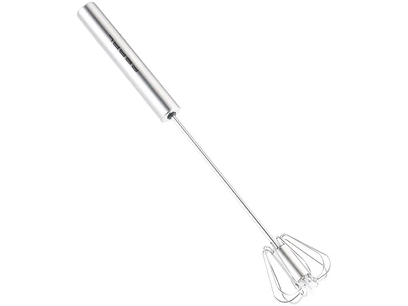 PEARL Zauberquirl:2er Set Multi-Quirl Mit Drehautomatik, Edelstahl, 25cm 3 PEARL Zauberquirl:2er Set Multi-Quirl Mit Drehautomatik, Edelstahl, 25cm – Bild 3