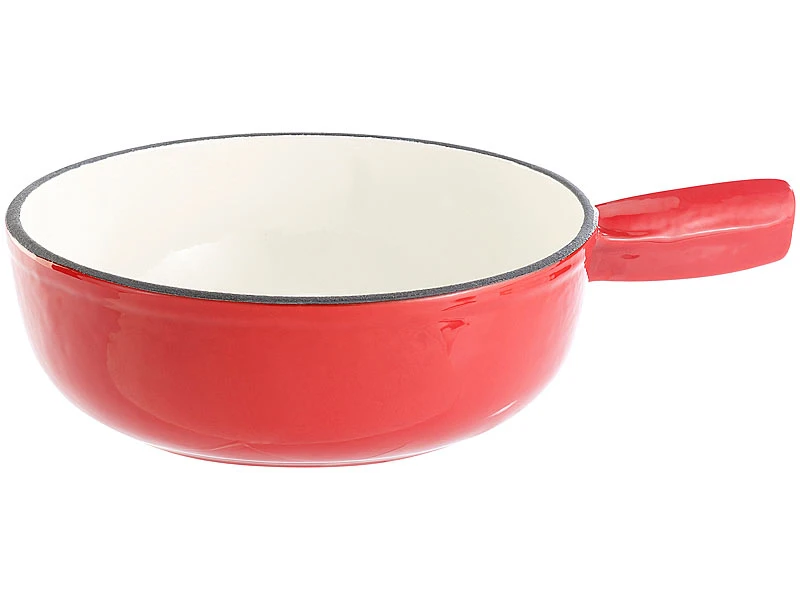 Rosenstein & Söhne Fondue:Käsefondue-Set Aus Emailliertem Gusseisen, Ø24 Cm 4 Rosenstein & Söhne Fondue:Käsefondue-Set Aus Emailliertem Gusseisen, Ø24 Cm – Bild 4