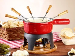 Alternative view of Rosenstein & Söhne Fonduepfanne:Käsefondue-Topf Aus Gusseisen, 16 Cm