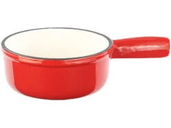 Rosenstein & Söhne Fonduepfanne:Käsefondue-Topf Aus Gusseisen, 16 Cm