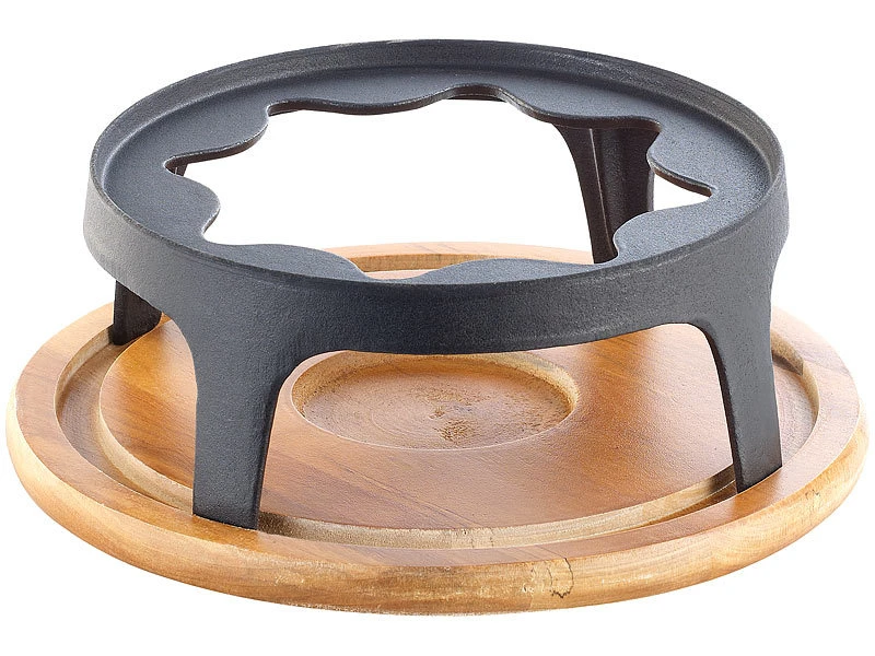 Rosenstein & Söhne Käsefondue:Untersetzer Und Rechaud Für Gusseisen-Fondue Ø24 Cm 1 Rosenstein & Söhne Käsefondue:Untersetzer Und Rechaud Für Gusseisen-Fondue Ø24 Cm