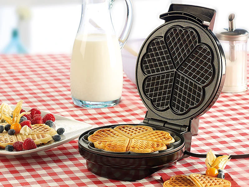 Rosenstein & Söhne Waffeleisen Backgerät:Waffeleisen Für Herzwaffeln Versandrückläufer 3 Rosenstein & Söhne Waffeleisen Backgerät:Waffeleisen Für Herzwaffeln Versandrückläufer – Bild 3