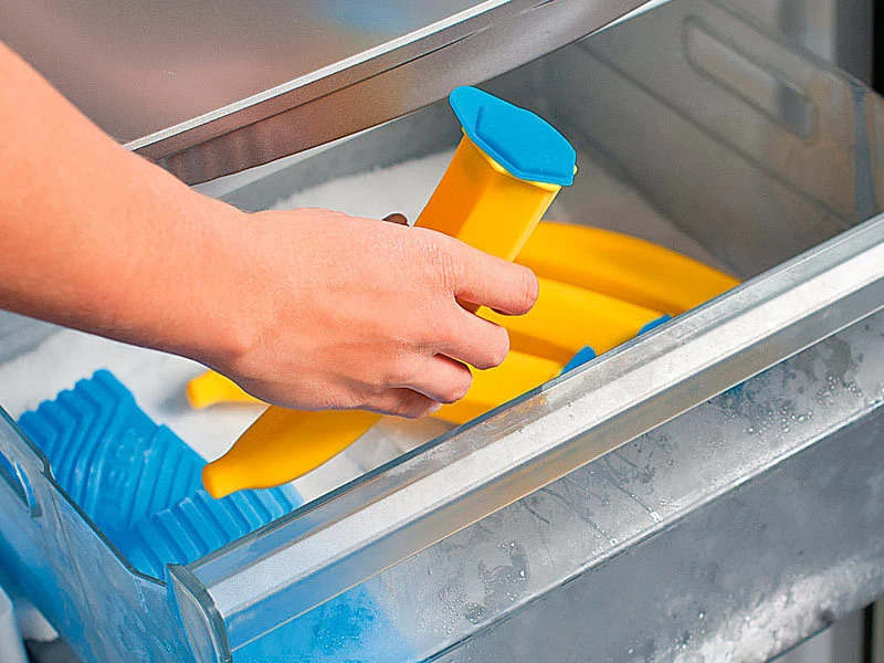 PEARL Eis Am Stiel:Silikon-Form "Eis Banane" - Speiseeis Ganz Schnell Und Einfach 2 PEARL Eis Am Stiel:Silikon-Form "Eis Banane" - Speiseeis Ganz Schnell Und Einfach – Bild 2