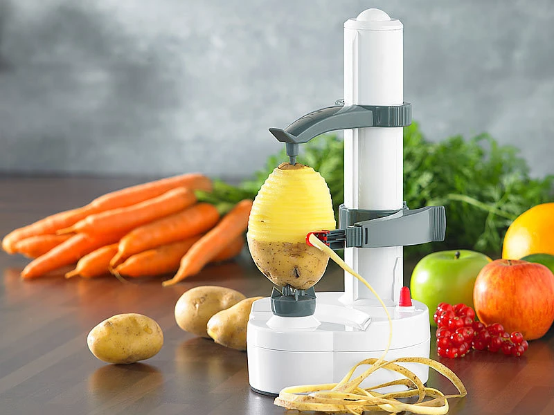 Rosenstein & Söhne Apfelschäler Elektrisch:Elektrischer Obst- Und Gemüseschäle (Versandrückläufer) 3 Rosenstein & Söhne Apfelschäler Elektrisch:Elektrischer Obst- Und Gemüseschäle (Versandrückläufer) – Bild 3