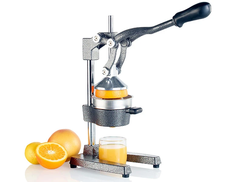 Rosenstein & Söhne Orangenpresse:Professionelle Hebel-Zitruspresse "Premium", Hammerschlag Lackiert, XL 2 Rosenstein & Söhne Orangenpresse:Professionelle Hebel-Zitruspresse "Premium", Hammerschlag Lackiert, XL – Bild 2