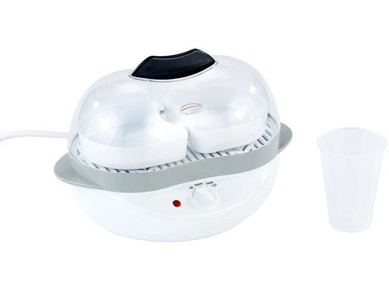 Rosenstein & Söhne Eikocher:2in1-Eierkocher Mit Warmhalte-Funktion, 400 Watt, 6 Eier Oder Rührei 3 Rosenstein & Söhne Eikocher:2in1-Eierkocher Mit Warmhalte-Funktion, 400 Watt, 6 Eier Oder Rührei – Bild 3