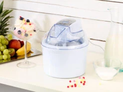 Rosenstein & Söhne Speiseeisbereiter:4in1-Eismaschine EMA-300 Mit LCD-Display, Für 1,5 Liter Speiseeis, 7 W -Rosenstein & Söhne Shop nc3610 3