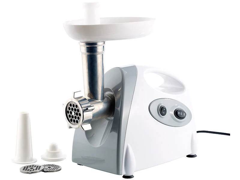 PEARL Fleischmaschine:Elektrischer Multifunktions-Fleischwolf Mit 800 Watt Drehleistung 1 PEARL Fleischmaschine:Elektrischer Multifunktions-Fleischwolf Mit 800 Watt Drehleistung