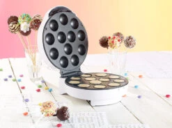 Rosenstein & Söhne Popcake Maker:Cakepop-Maker Für 12 Leckere Miniküchlein Pro Durchgang, 750 Watt
