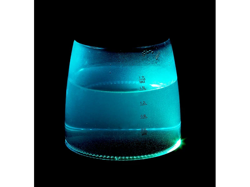 Rosenstein & Söhne Wasserkocher Glas:Wasserkocher, Temperaturabhängige LED-Beleuchtung, 1,7 Liter, 2200 W 4 Rosenstein & Söhne Wasserkocher Glas:Wasserkocher, Temperaturabhängige LED-Beleuchtung, 1,7 Liter, 2200 W – Bild 4