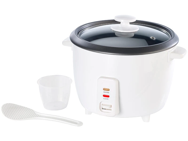Rosenstein & Söhne Reis Multikocher:Reiskocher Mit Warmhaltefunktion, 1,5 Liter, 500 W 1 Rosenstein & Söhne Reis Multikocher:Reiskocher Mit Warmhaltefunktion, 1,5 Liter, 500 W