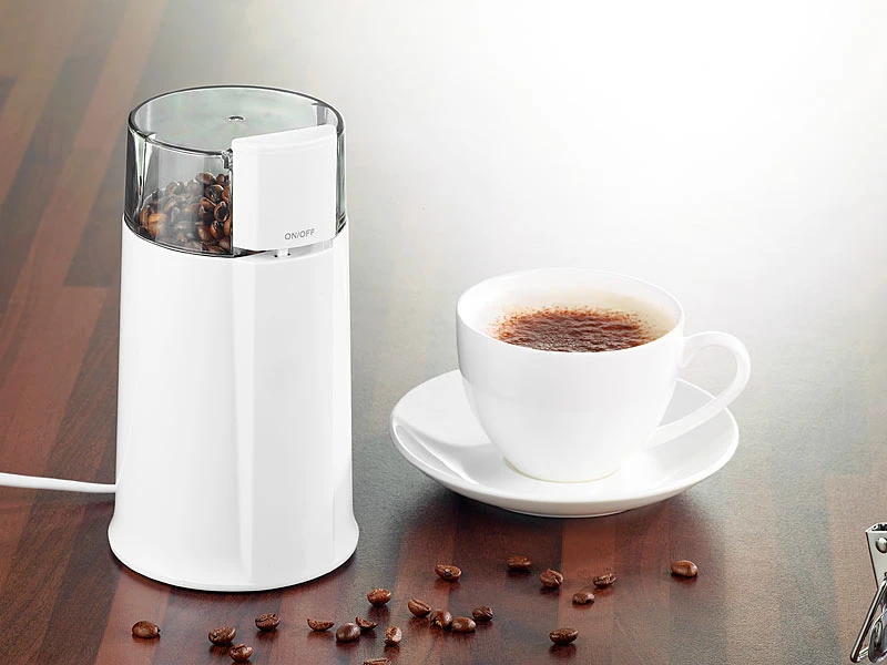 PEARL Mühle:Elektrische Kaffeemühle MH-20 Mit Schlagmahlwerk, 160 Watt, 8 Tassen 2 PEARL Mühle:Elektrische Kaffeemühle MH-20 Mit Schlagmahlwerk, 160 Watt, 8 Tassen – Bild 2