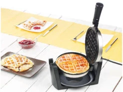 Rosenstein & Söhne Waffeleisen Amerikanisch:180° Drehbares Waffeleisen Für Belgische Waffeln, Edelstahl, 1.000 W 5 Rosenstein & Söhne Waffeleisen Amerikanisch:180° Drehbares Waffeleisen Für Belgische Waffeln, Edelstahl, 1.000 W -Rosenstein & Söhne Shop nc3687 3