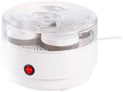 PEARL Joghurt-Gerät:Joghurt-Maker Mit 4 Portions-Gläsern Je 150 Ml, Versandrückläufer -Rosenstein & Söhne Shop nc3689 1