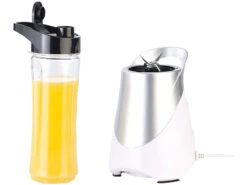 Rosenstein & Söhne Küchenmaschine:2in1-Standmixer Inklusive 4 Smoothie-Mix-Trinkbecher, 300 W, 600 Ml -Rosenstein & Söhne Shop nc3713 0 2