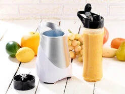 Rosenstein & Söhne Küchenmaschine:2in1-Standmixer Inklusive 4 Smoothie-Mix-Trinkbecher, 300 W, 600 Ml -Rosenstein & Söhne Shop nc3713 4 1
