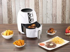 Rosenstein & Söhne Heißluftfritteusen:Multi-Heißluft-Fritteuse Zum Fettarmen Frittieren, 1.400 W, 2,5 L 9 Rosenstein & Söhne Heißluftfritteusen:Multi-Heißluft-Fritteuse Zum Fettarmen Frittieren, 1.400 W, 2,5 L -Rosenstein & Söhne Shop nc3753 9