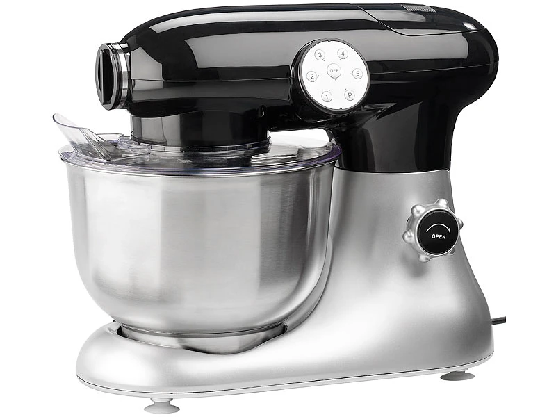 Rosenstein & Söhne Teigmaschine:Küchenmaschine KM-6618, Inkl. Umfangreiches Zubehör 14 Rosenstein & Söhne Teigmaschine:Küchenmaschine KM-6618, Inkl. Umfangreiches Zubehör – Bild 14
