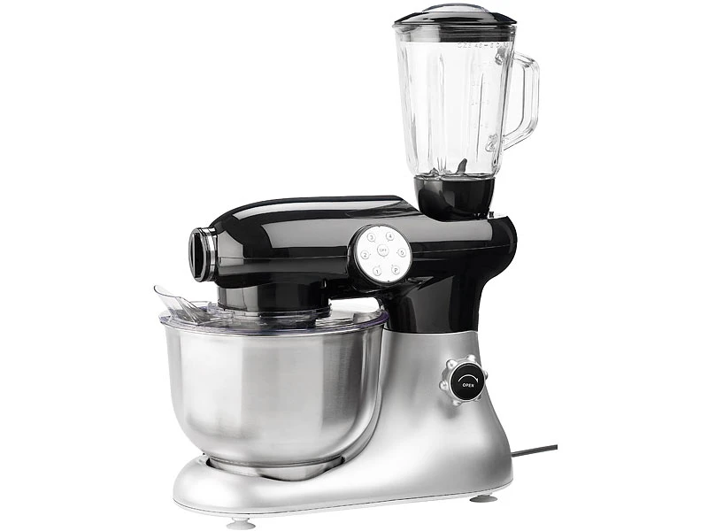 Rosenstein & Söhne Teigmaschine:Küchenmaschine KM-6618, Inkl. Umfangreiches Zubehör 12 Rosenstein & Söhne Teigmaschine:Küchenmaschine KM-6618, Inkl. Umfangreiches Zubehör – Bild 12
