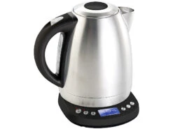 Rosenstein & Söhne Wasserkocher Design:Wasserkocher V3 WSK-400 Mit 4 Temperatur-Stufen & Tee-Timer, 1,7 Liter