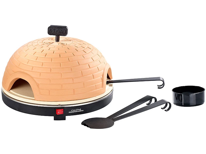 Cucina Di Modena Pizzadom:Premium Pizzaofen Mit Terrakotta-Haube, Schamottstein-Platte, Ø 40 Cm 1 Cucina Di Modena Pizzadom:Premium Pizzaofen Mit Terrakotta-Haube, Schamottstein-Platte, Ø 40 Cm
