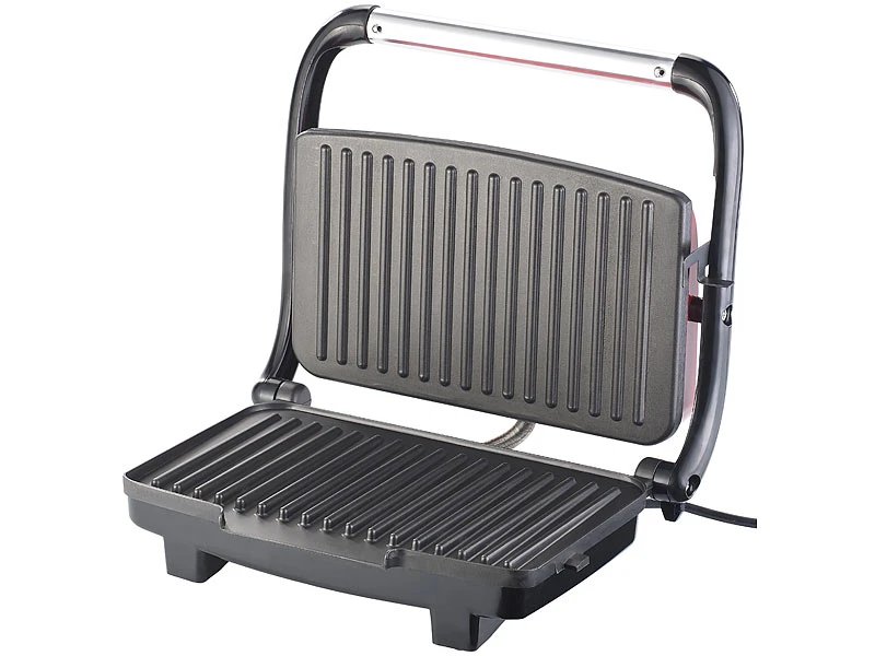 Rosenstein & Söhne Panini Sandwich Maker:Panini-, Sandwich- & Kontaktgrill CG-2510, 1.000 W 2 Rosenstein & Söhne Panini Sandwich Maker:Panini-, Sandwich- & Kontaktgrill CG-2510, 1.000 W – Bild 2