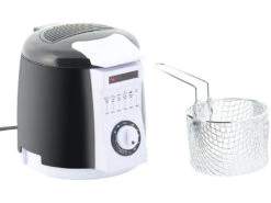Alternative view of Rosenstein & Söhne Mini Fritteuse:Kompakte Tisch-Fritteuse Mit Fondue-Set, 0,9 Liter, 840 Watt