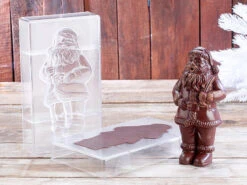 Alternative view of Rosenstein & Söhne Schokoladenform:3D Schokoladen-Gussformen-Set "XL Weihnachtsmann"
