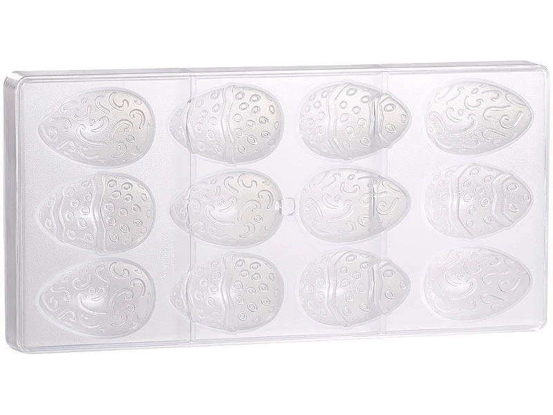 Rosenstein & Söhne Gießformen Ostern:2er Pack Schokoladen-Gussform Osterei, Klein 4 Rosenstein & Söhne Gießformen Ostern:2er Pack Schokoladen-Gussform Osterei, Klein – Bild 4