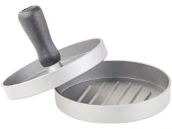 Rosenstein & Söhne Burgerpresse:Frikadellen- & Hamburger-Presse Mit Antihaft-Beschichtung, Ø 12 Cm