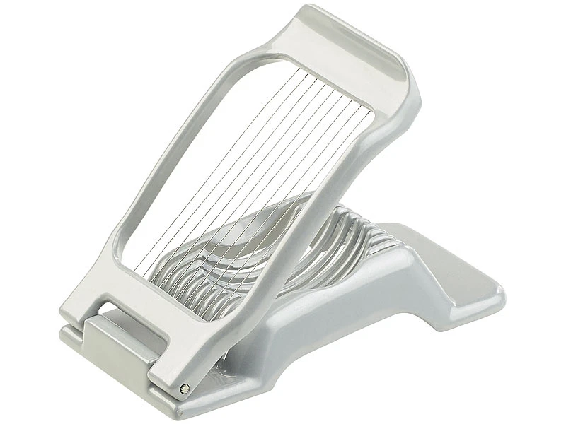 Rosenstein & Söhne Gemüseschneider:2er-Set Vollmetall-Eierschneider Mit Je10 Edelstahl-Drähten 1 Rosenstein & Söhne Gemüseschneider:2er-Set Vollmetall-Eierschneider Mit Je10 Edelstahl-Drähten