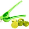 Rosenstein & Söhne Limettenpresse:Manuelle Zitrus- & Saftpresse Aus Metall Für Limetten, Ø 5,6 Cm, Grün