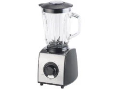 Alternative view of Rosenstein & Söhne Mixer Mit Glasbehälter:Glas-Standmixer, 6 Klingen, 7 Modi, Ice Crush, 600W, 1,5l, Profi-Clean