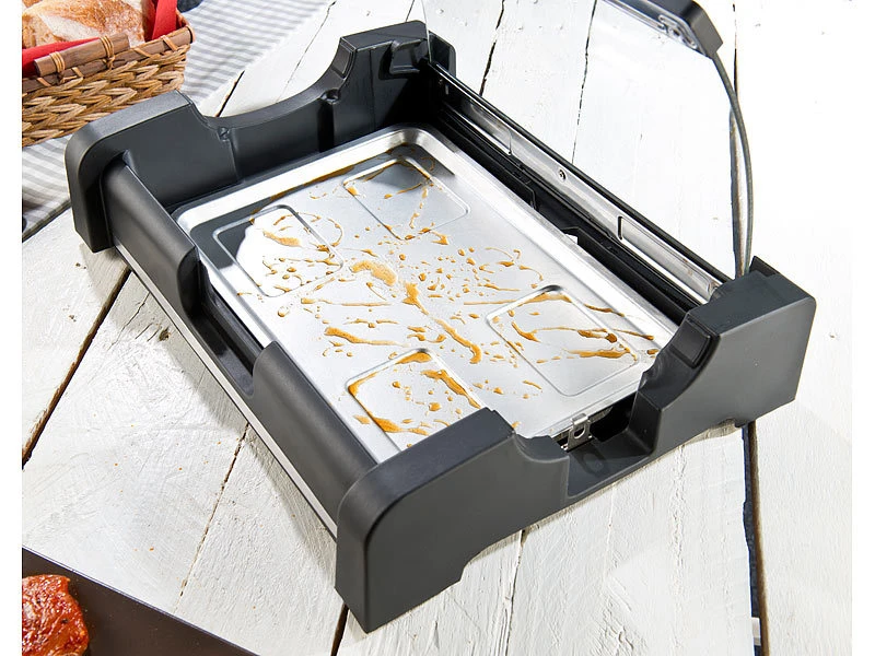 Rosenstein & Söhne Tischgrill Mit Deckel:Tischgrill Mit Glasdeckel, Keramik-beschichtete Grillplatte, 1.650 W 14 Rosenstein & Söhne Tischgrill Mit Deckel:Tischgrill Mit Glasdeckel, Keramik-beschichtete Grillplatte, 1.650 W – Bild 14