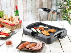 Rosenstein & Söhne Elektrogrill:XL-Tischgrill M. Glasdeckel, Keramik-beschichtete Grillplatte, 2.200 W 27 Rosenstein & Söhne Elektrogrill:XL-Tischgrill M. Glasdeckel, Keramik-beschichtete Grillplatte, 2.200 W -Rosenstein & Söhne Shop nc5918 11
