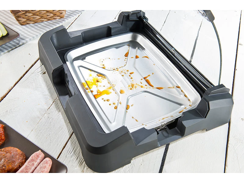 Rosenstein & Söhne Elektrogrill:XL-Tischgrill M. Glasdeckel, Keramik-beschichtete Grillplatte, 2.200 W 14 Rosenstein & Söhne Elektrogrill:XL-Tischgrill M. Glasdeckel, Keramik-beschichtete Grillplatte, 2.200 W – Bild 14
