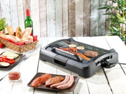 Rosenstein & Söhne Elektrogrill:XL-Tischgrill M. Glasdeckel, Keramik-beschichtete Grillplatte, 2.200 W 19 Rosenstein & Söhne Elektrogrill:XL-Tischgrill M. Glasdeckel, Keramik-beschichtete Grillplatte, 2.200 W -Rosenstein & Söhne Shop nc5918 9